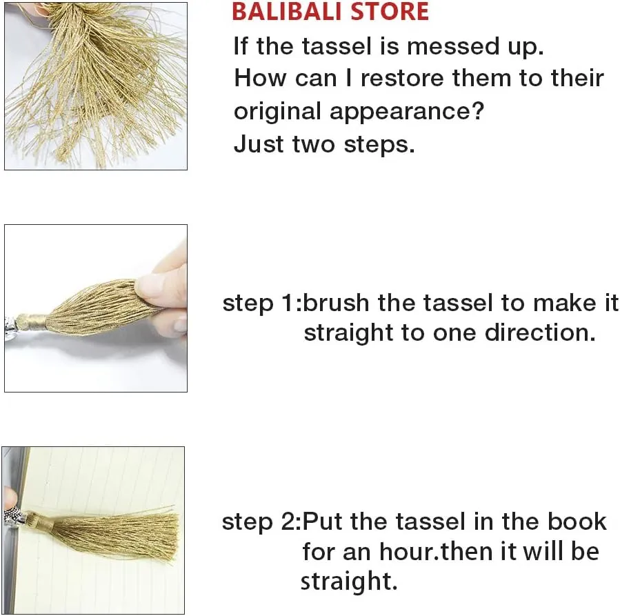 BALIBALI 8MM Semi-Precious Gem Stones Wood Mala Bead Necklace Multicolor Tassel Charms Chain Necklace Handmade Beaded Pendant Necklace for Women Men