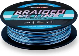 Braided Fishing Line X8 - Super Strong High Abrasion Resistance Pro Grade Power Performance - for Saltwater or Freshwater Fish Colored Fishing Line Braid