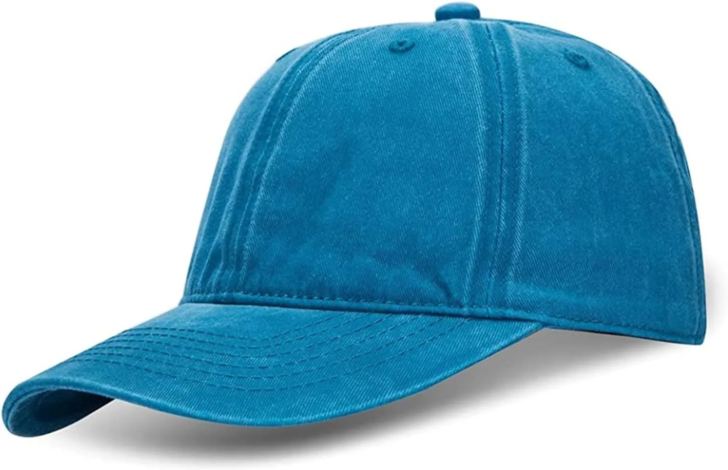 Custom Your Picture Text Logo Unisex Vintage Washed Personalized Plain Adjustable Denim Hat Baseball Cap