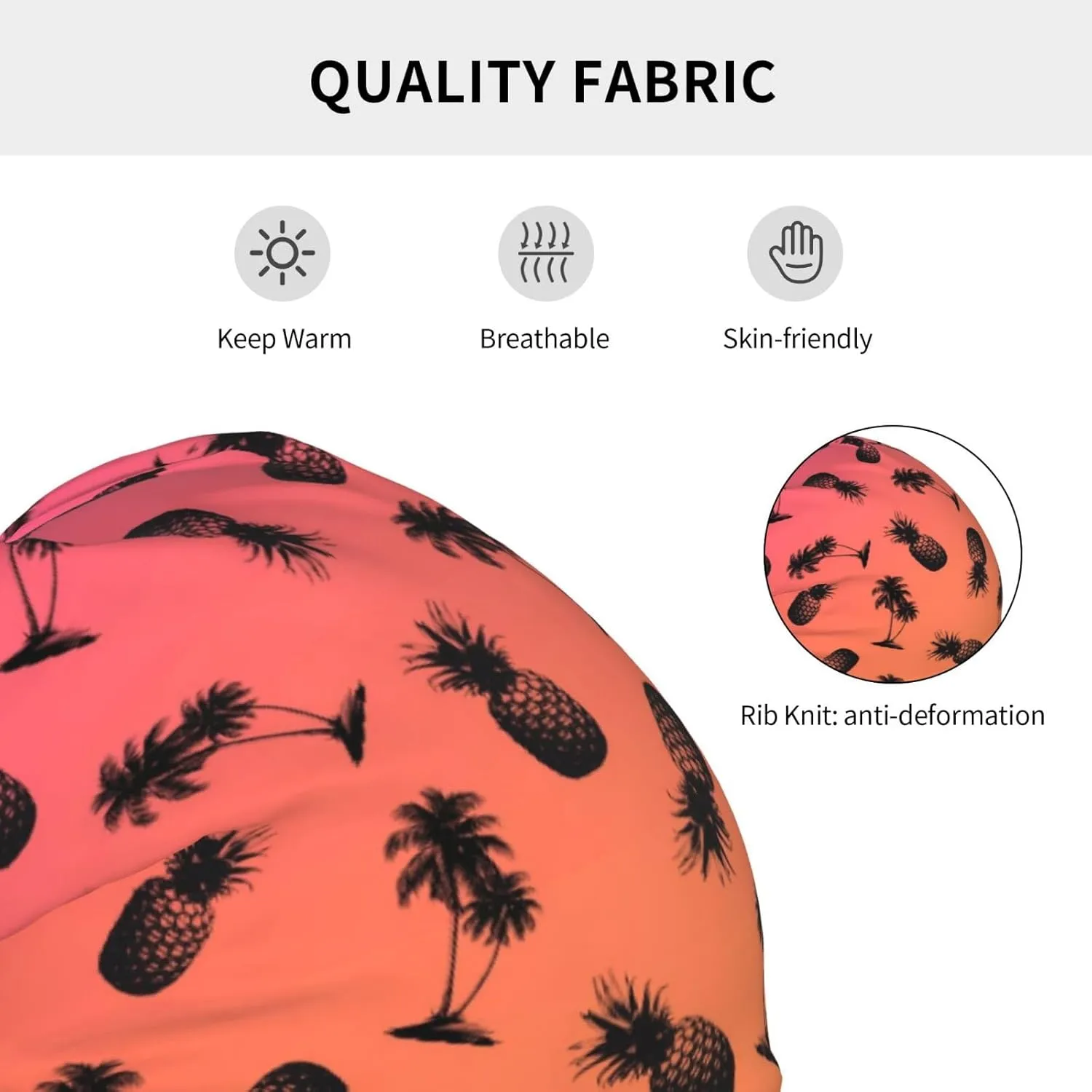 Fashion Beanie for Women Men, Funny Slouchy Beanie Hat, Chemo Cap Cancer Headwear
