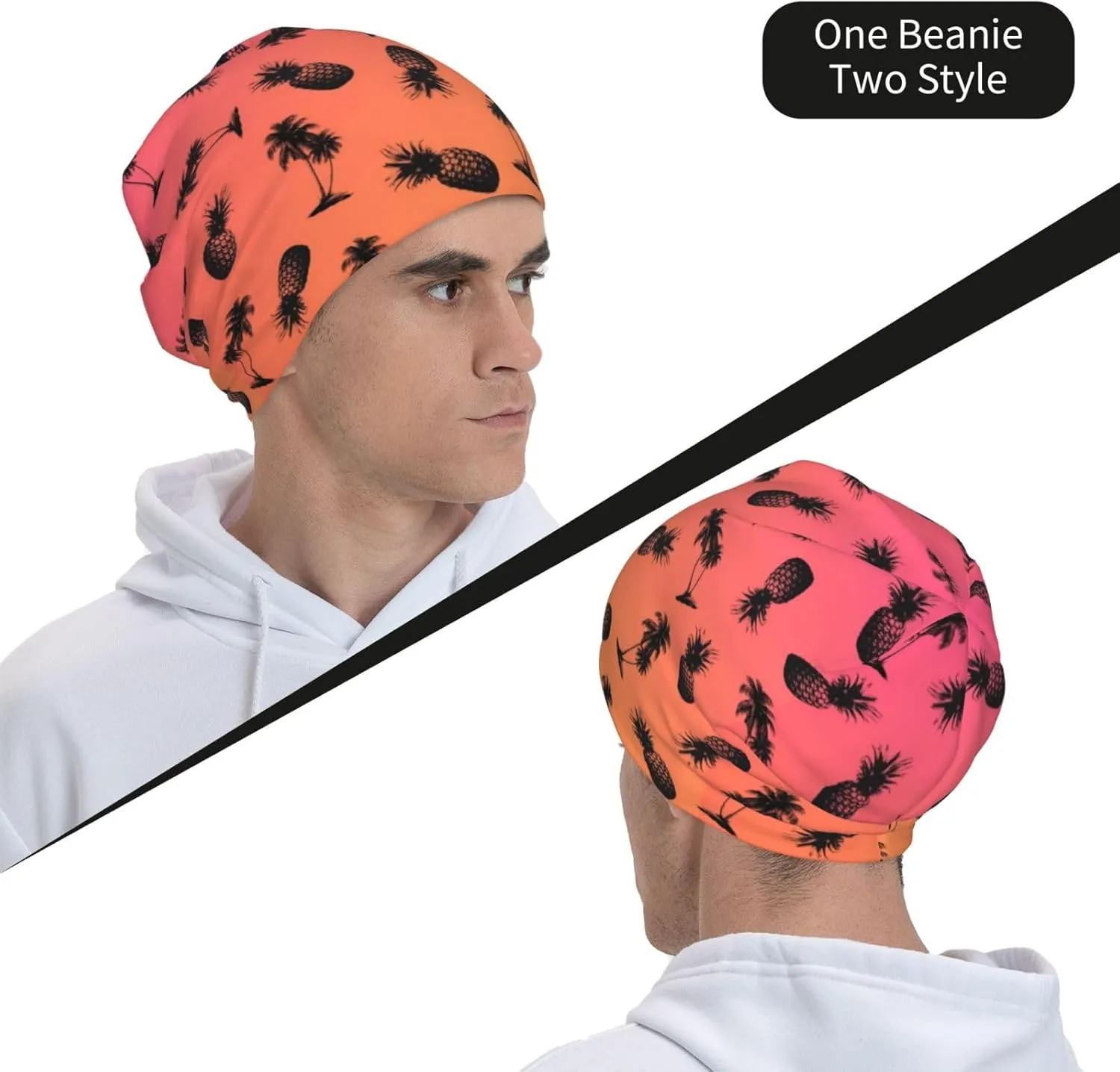 Fashion Beanie for Women Men, Funny Slouchy Beanie Hat, Chemo Cap Cancer Headwear