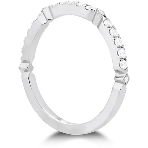 Hearts On Fire Cali Chic Accent Diamond Engagement Band