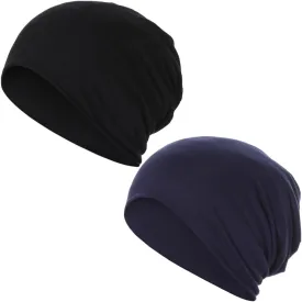 JarseHera Cotton Slouchy Beanie for Men Women Chemo Headwear Soft Sleep Caps Skull Cap Hats