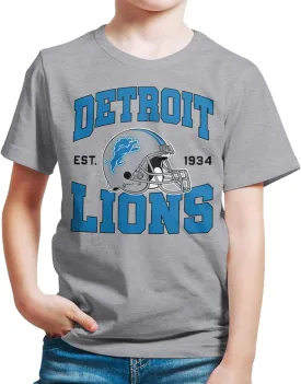 Junk Food Clothing x NFL - Team Helmet - Kids Short Sleeve Fan Shirt for Boys and Girls - Officially Licensed NFL Apparel