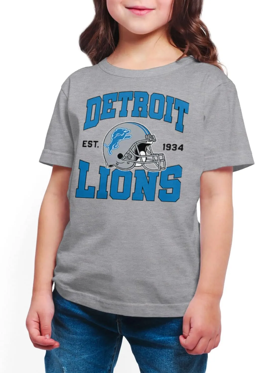 Junk Food Clothing x NFL - Team Helmet - Kids Short Sleeve Fan Shirt for Boys and Girls - Officially Licensed NFL Apparel