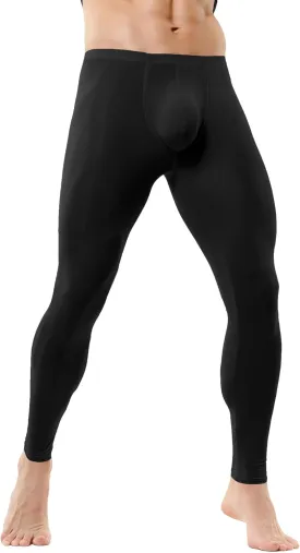 Mens Thermal Underwear Bottoms Activewear Leggings Long Johns Underpants Activewear Yoga Pants