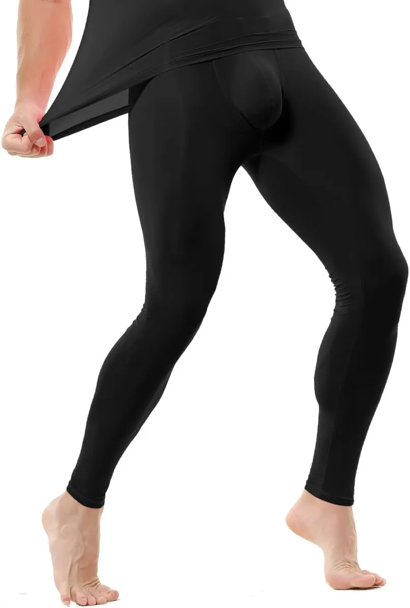 Mens Thermal Underwear Bottoms Activewear Leggings Long Johns Underpants Activewear Yoga Pants