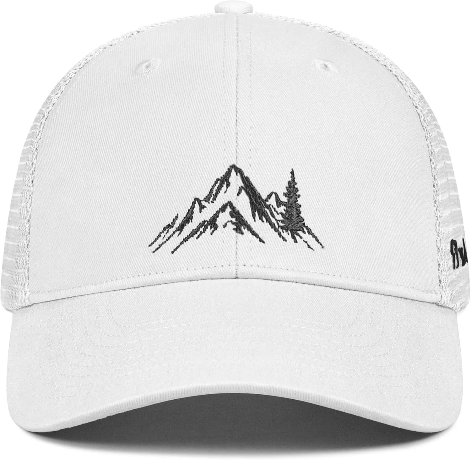 Mountain Trucker Hat for Men Women, Outdoor Gifts Cap for Summer Winter