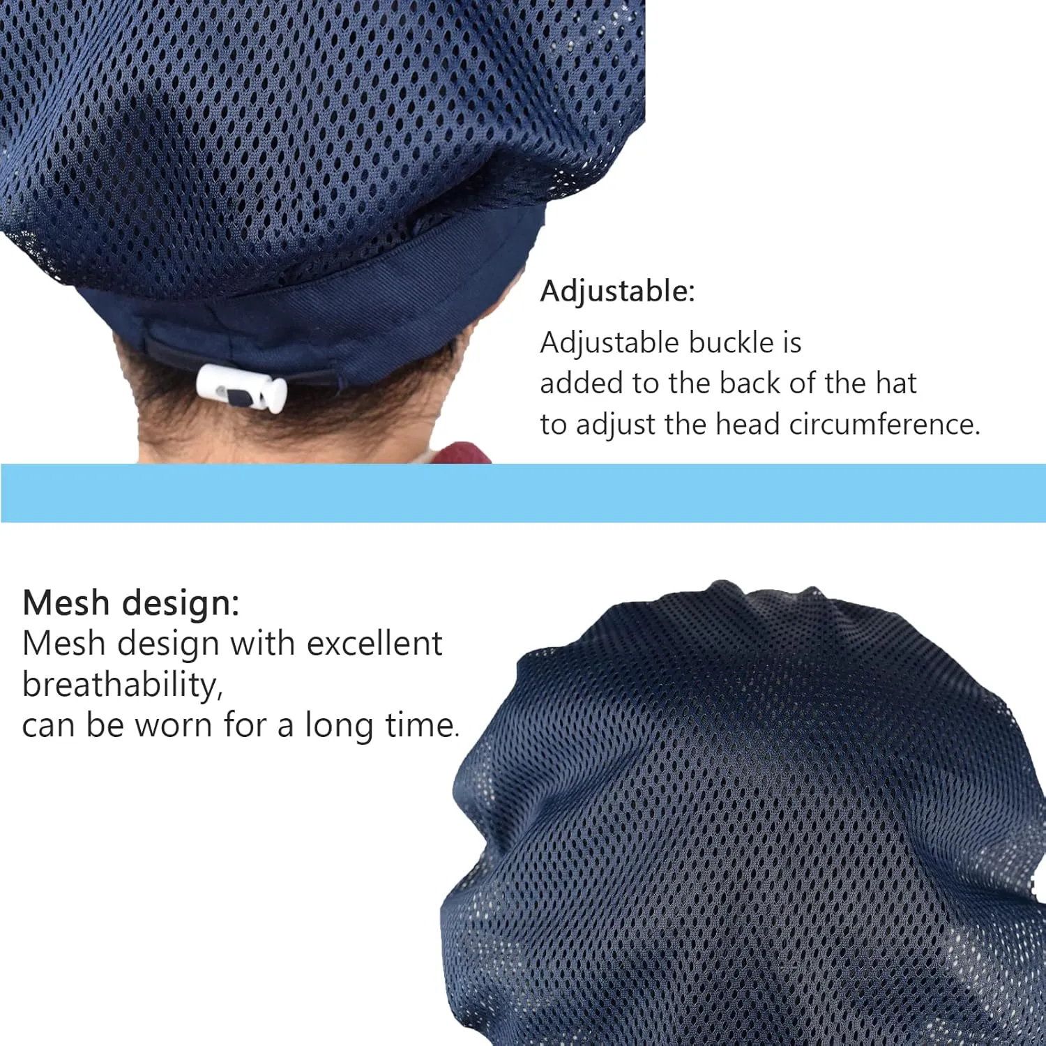 Nanxson 3pcs Unisex Chef Hat Elastic Kitchen Chef Hat Cooking Chef Cap Food Service Hair Net CF9061