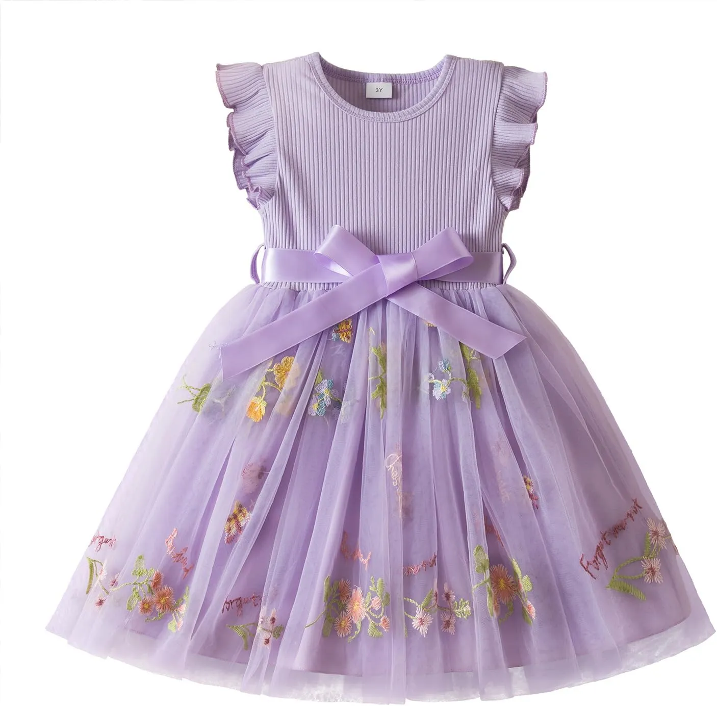 Nileafes Toddler Girl Tulle Dress Casual Summer Princess Dresses