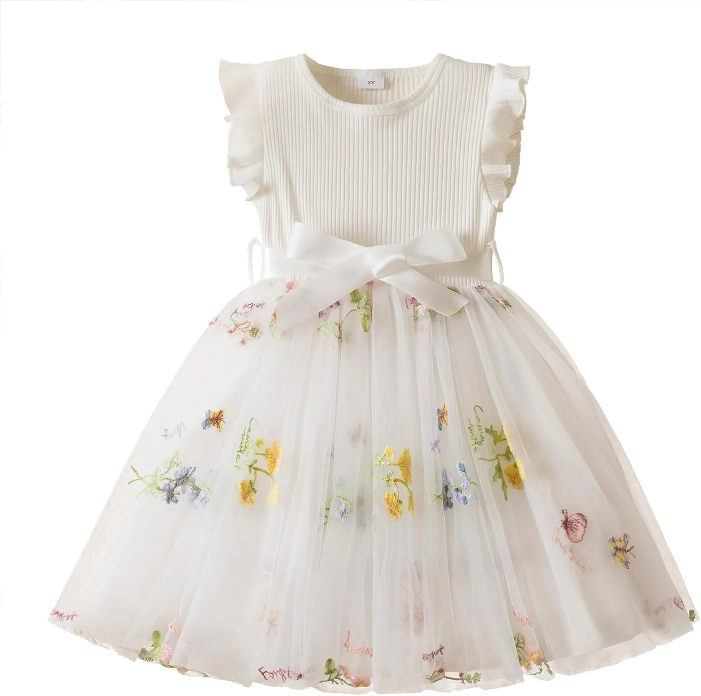 Nileafes Toddler Girl Tulle Dress Casual Summer Princess Dresses