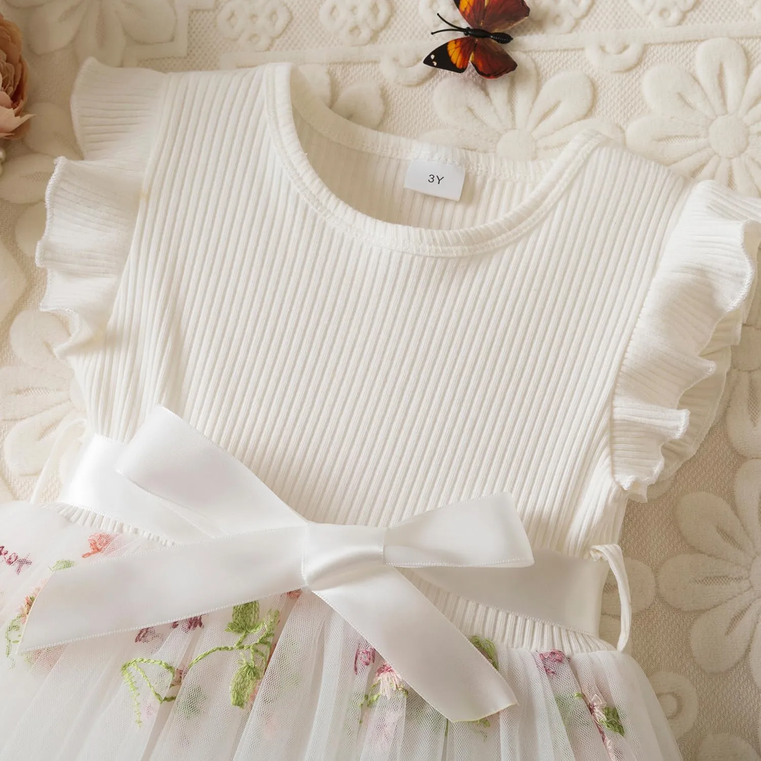 Nileafes Toddler Girl Tulle Dress Casual Summer Princess Dresses