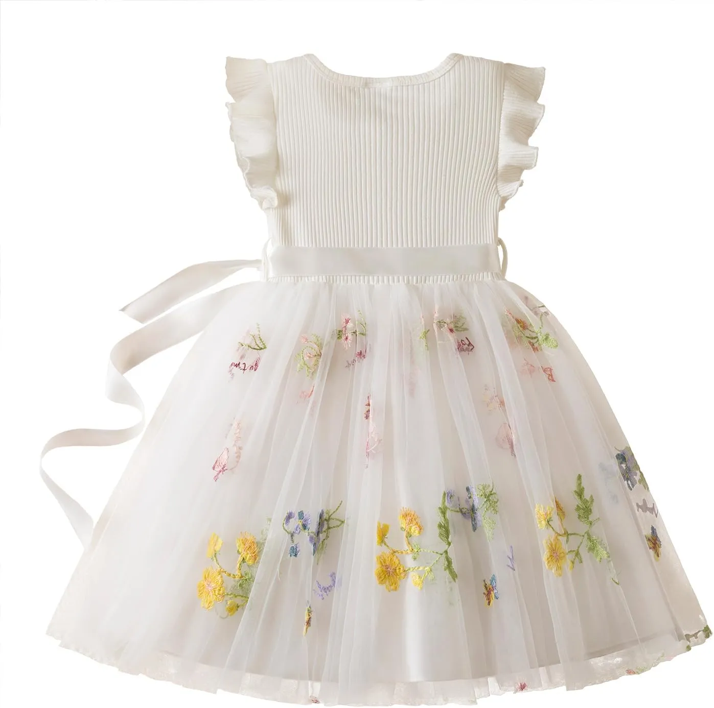 Nileafes Toddler Girl Tulle Dress Casual Summer Princess Dresses
