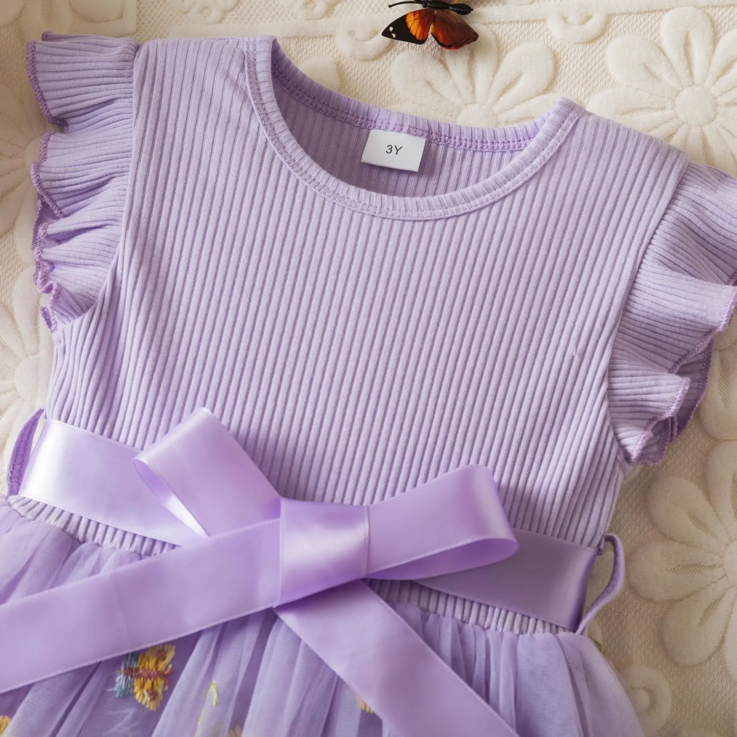Nileafes Toddler Girl Tulle Dress Casual Summer Princess Dresses