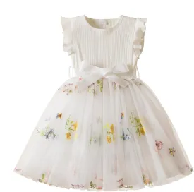 Nileafes Toddler Girl Tulle Dress Casual Summer Princess Dresses
