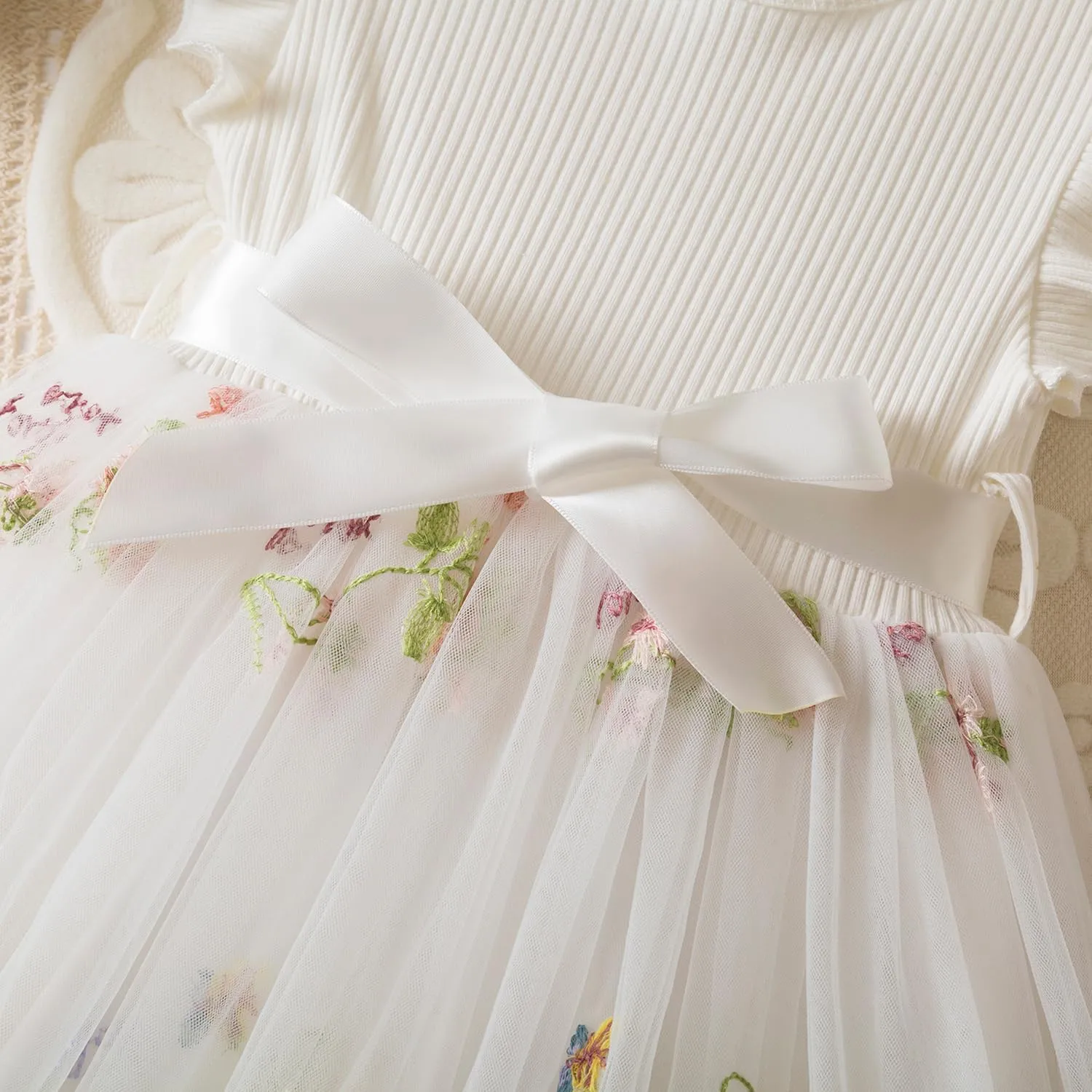 Nileafes Toddler Girl Tulle Dress Casual Summer Princess Dresses