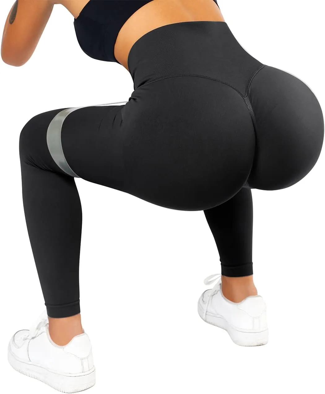 OMKAGI Women Scrunch Butt Lifting Leggings Seamless High Waisted Workout Yoga Pants