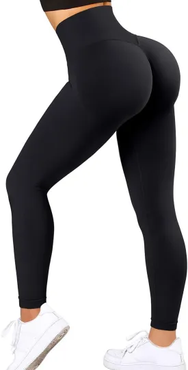 OMKAGI Women Scrunch Butt Lifting Leggings Seamless High Waisted Workout Yoga Pants