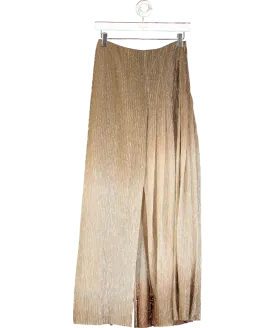 REISS Metallic Ombre Pleated Skirt UK 4