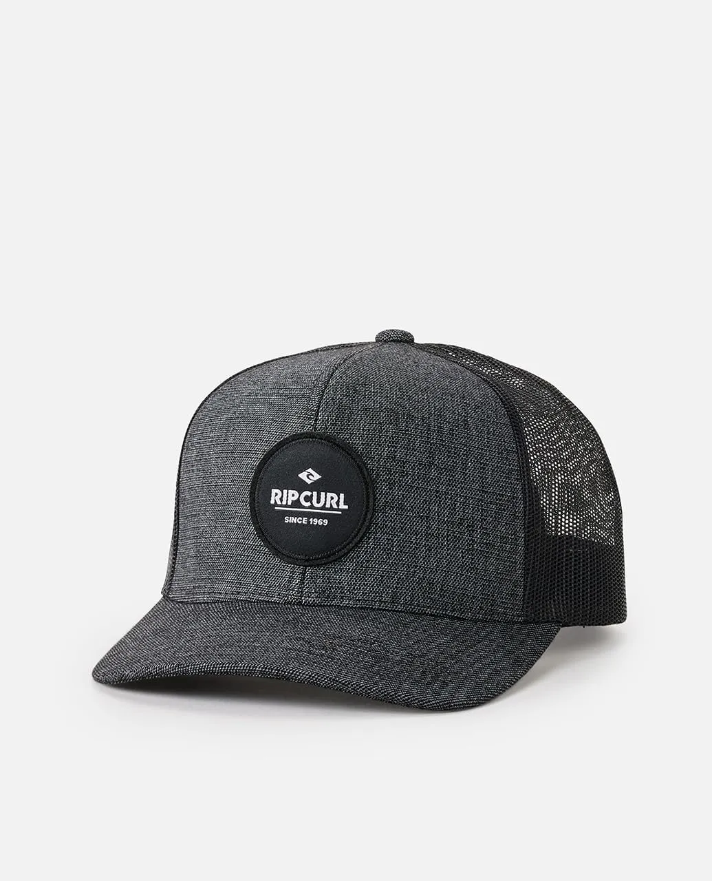 Rip Curl Curve Peak, Structured Trucker Hat, Mesh Snapback Baseball Cap for Men, Adjustable