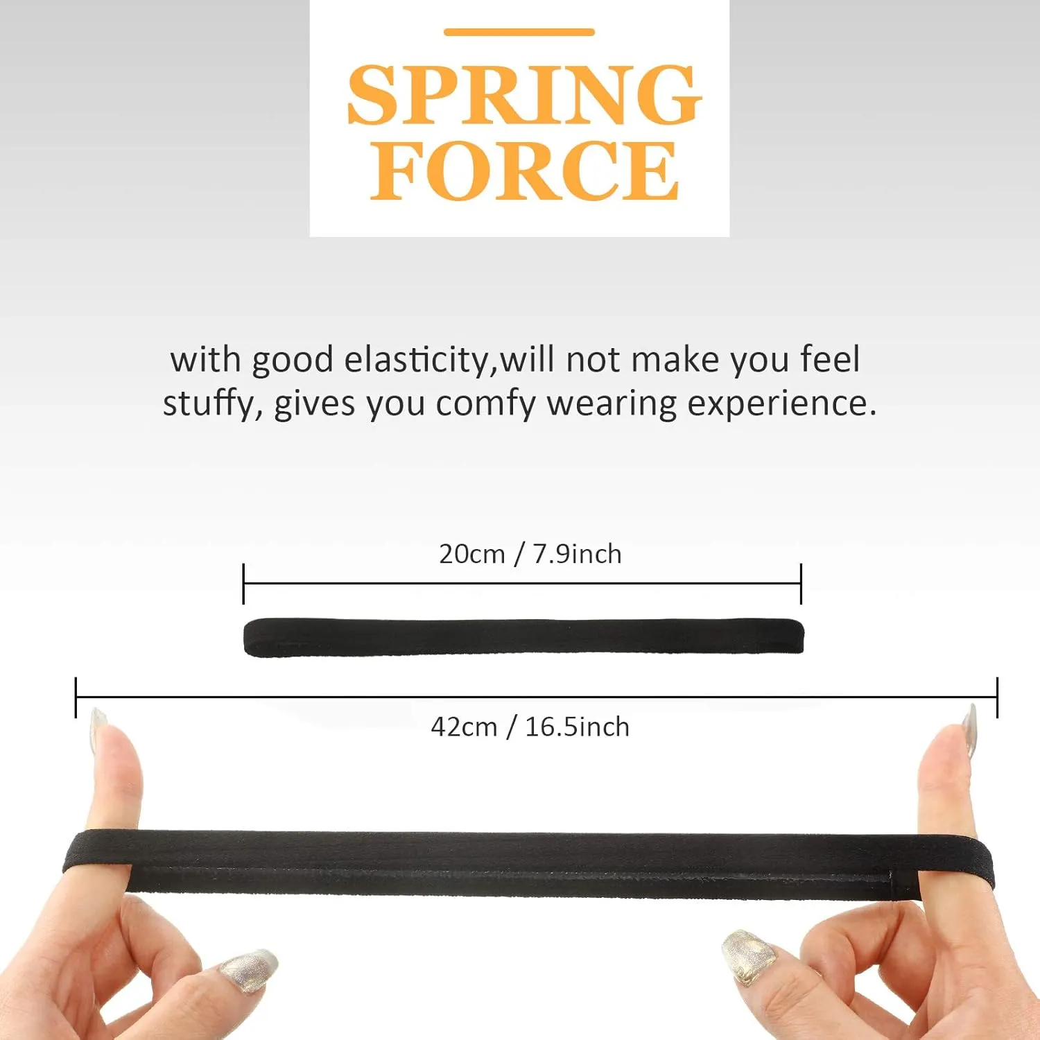 WILLBOND 12 Pieces Thin Non-Slip Elastic Sport Headbands, Hair Bands with Non Slip Silicone Grip Exercise Hair Sweatbands for Men Women Football Basketball Soccer Tennis Yoga (Black, White, Grey)