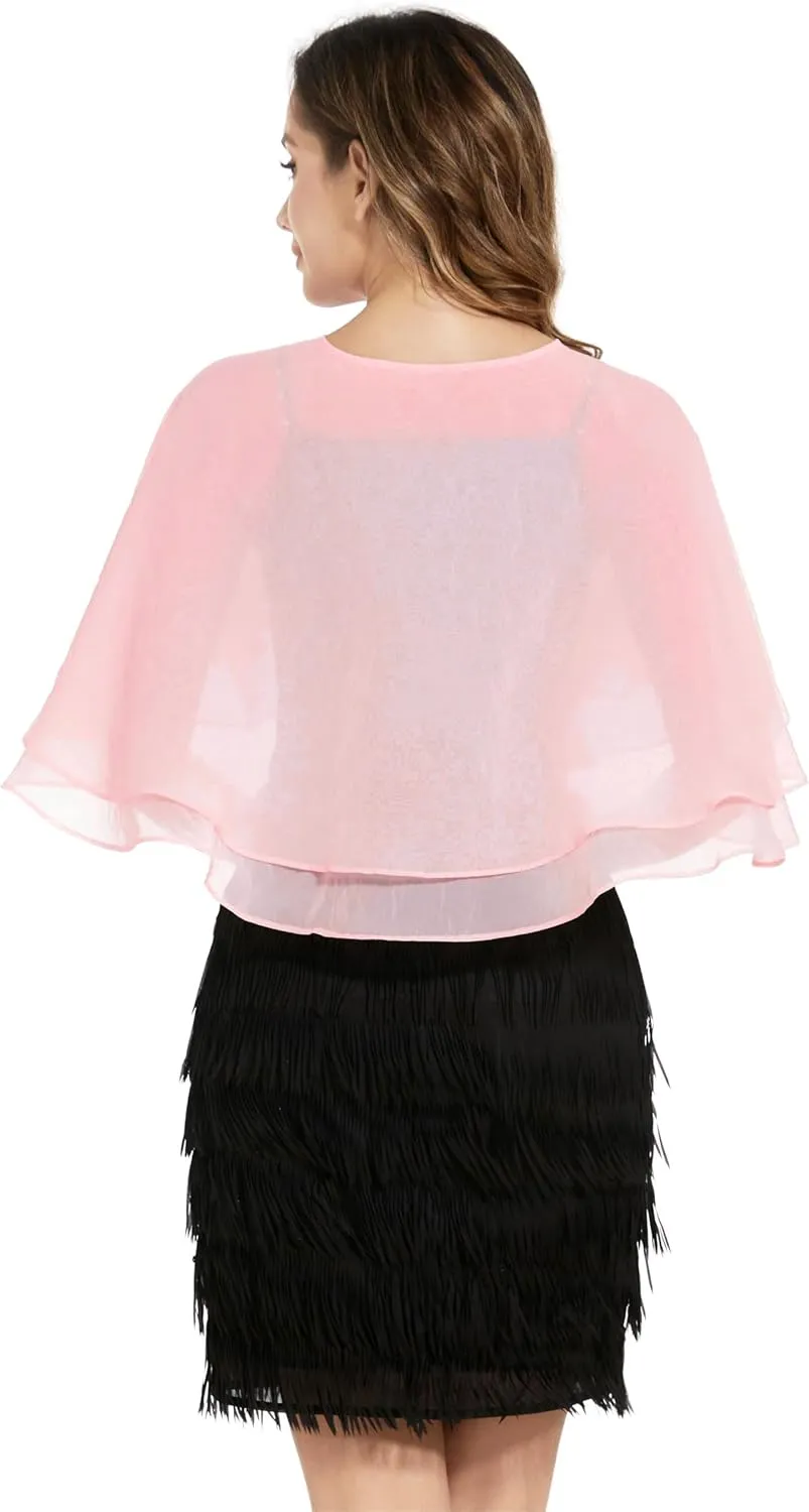 Women's Sheer Tencel Shawls and Wraps for Evening Dresses Soft Wedding Cape Lightweight Bridesmaid Scarves Cover Up