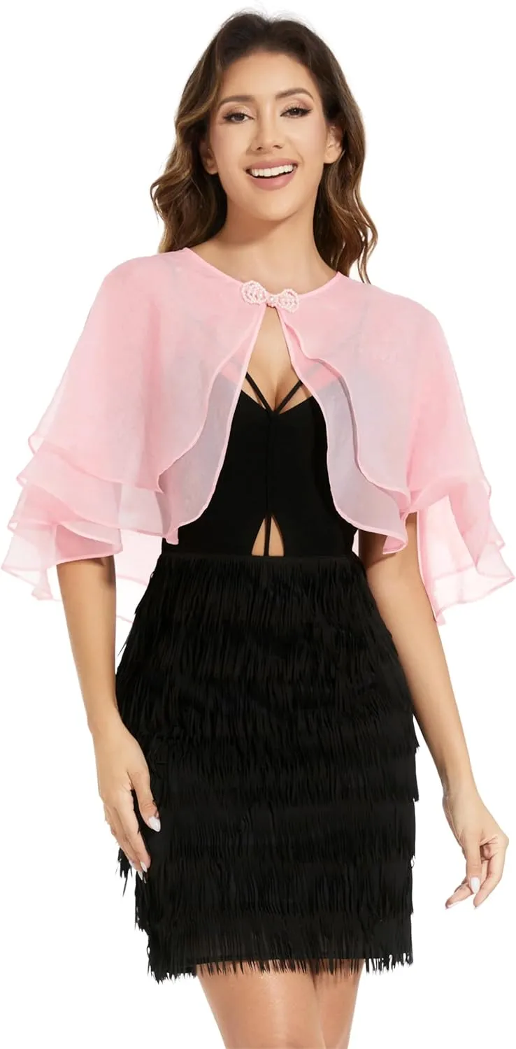Women's Sheer Tencel Shawls and Wraps for Evening Dresses Soft Wedding Cape Lightweight Bridesmaid Scarves Cover Up
