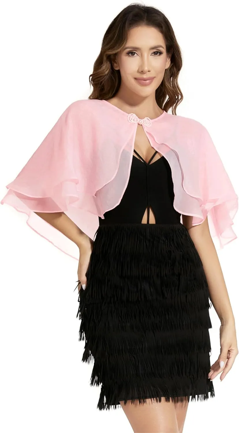 Women's Sheer Tencel Shawls and Wraps for Evening Dresses Soft Wedding Cape Lightweight Bridesmaid Scarves Cover Up