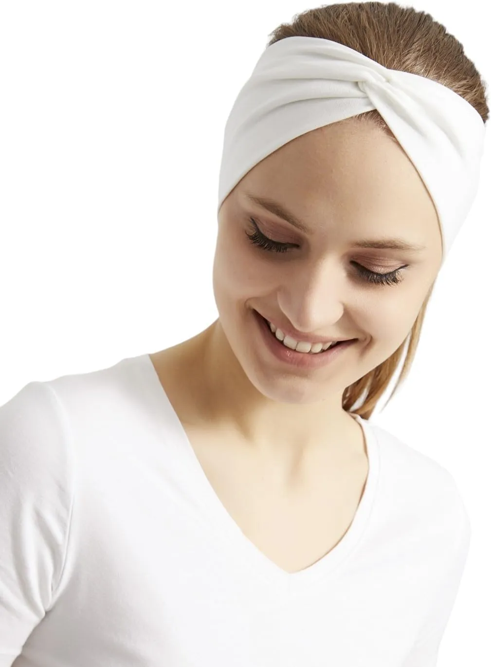 Women's Stretchy Twist Headbands, Solid Color, Non-Slip for Yoga, Workout, Running