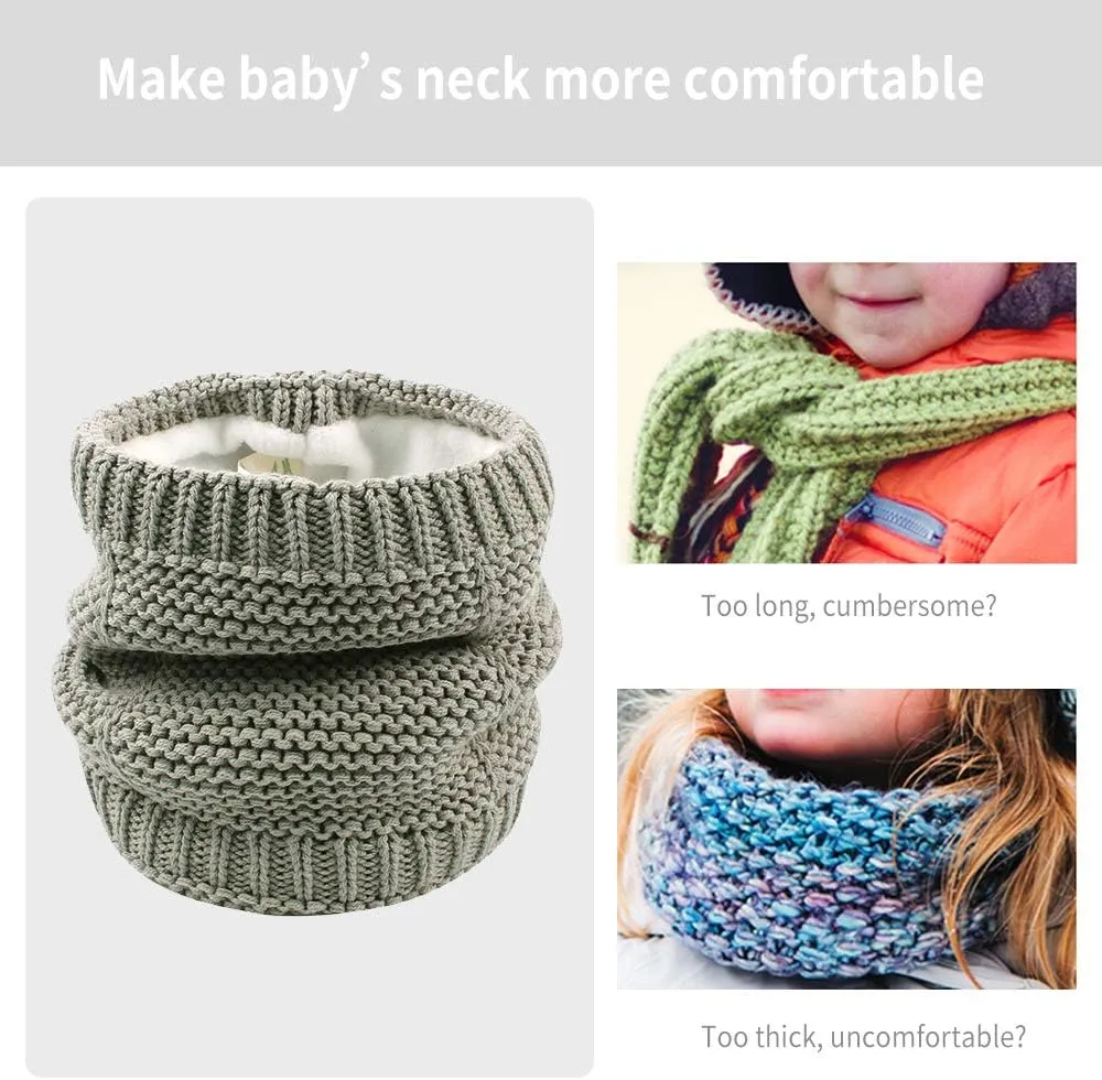 XIAOHAWANG Baby Boys Girls Winter Scarf Infant Thick Knit Scarves Toddler Neckerchiefs lovely