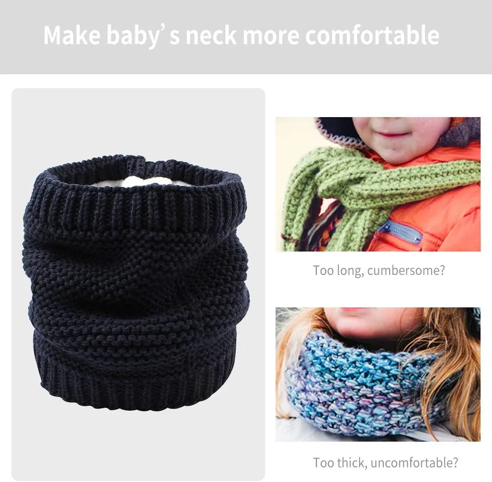 XIAOHAWANG Baby Boys Girls Winter Scarf Infant Thick Knit Scarves Toddler Neckerchiefs lovely